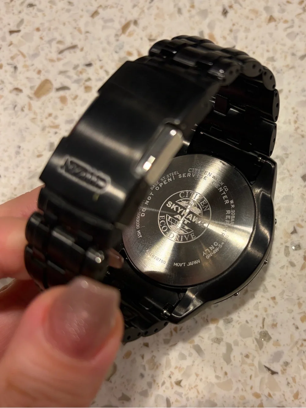 Citizen Black Men’s Analog-Digital chronograph Skyhawk. Great condition.